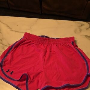 Under Armour Women's Bright Pink Athletic Shorts